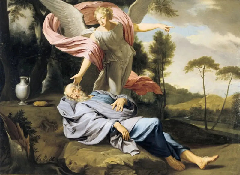 O Sono de Elias - Louis Jean François Lagrenée