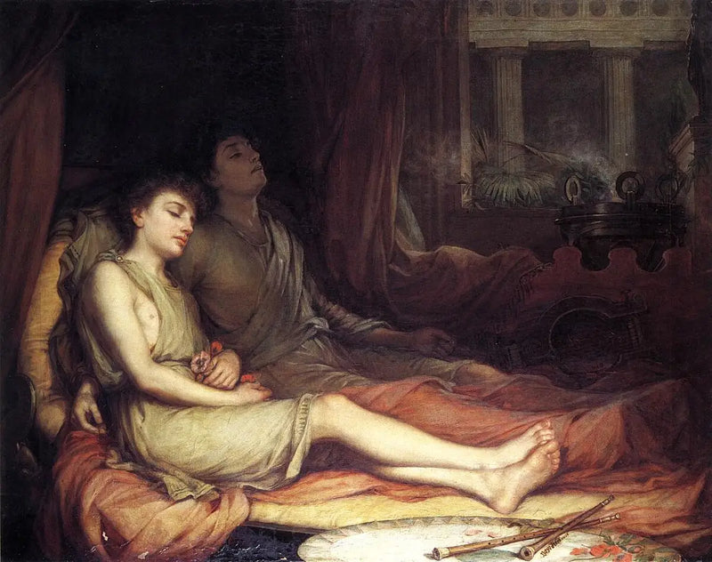 O sono e a morte de seu meio-irmão - John William Waterhouse