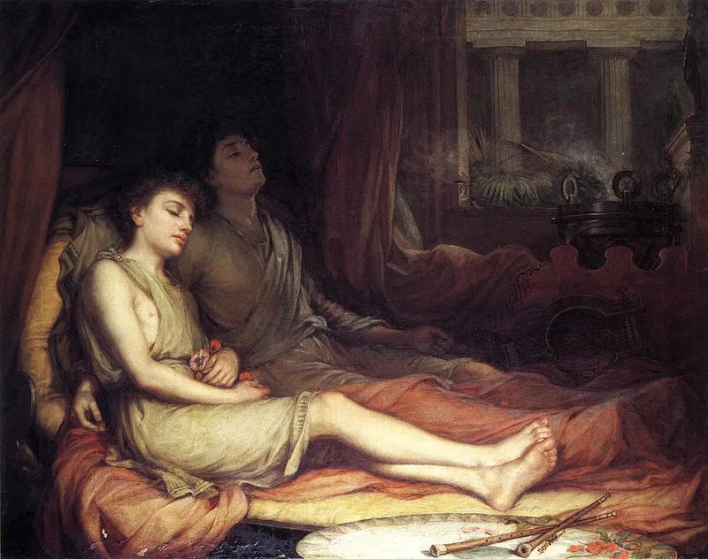 O sono e a morte de seu meio-irmão - John William Waterhouse