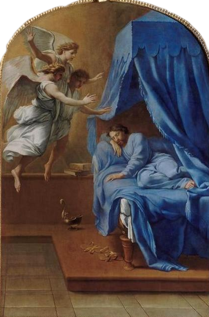 Le songe de saint Bruno - Eustache Le Sueur image 1 reproduction artisanale de tableau
