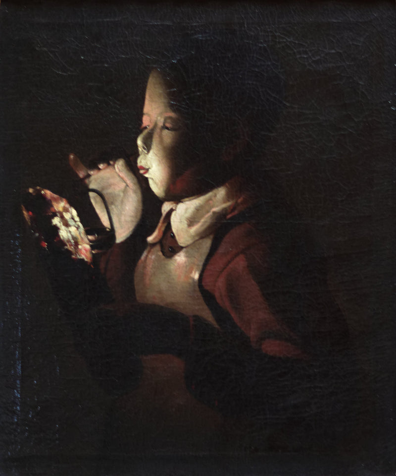 O Sopador com Lâmpada - Georges de La Tour