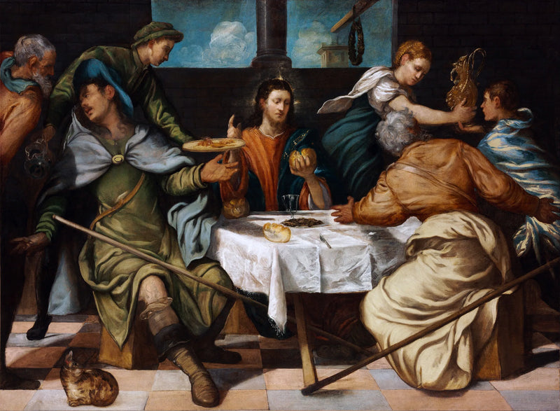 A Ceia em Emmaus - Jacopo Tintoretto