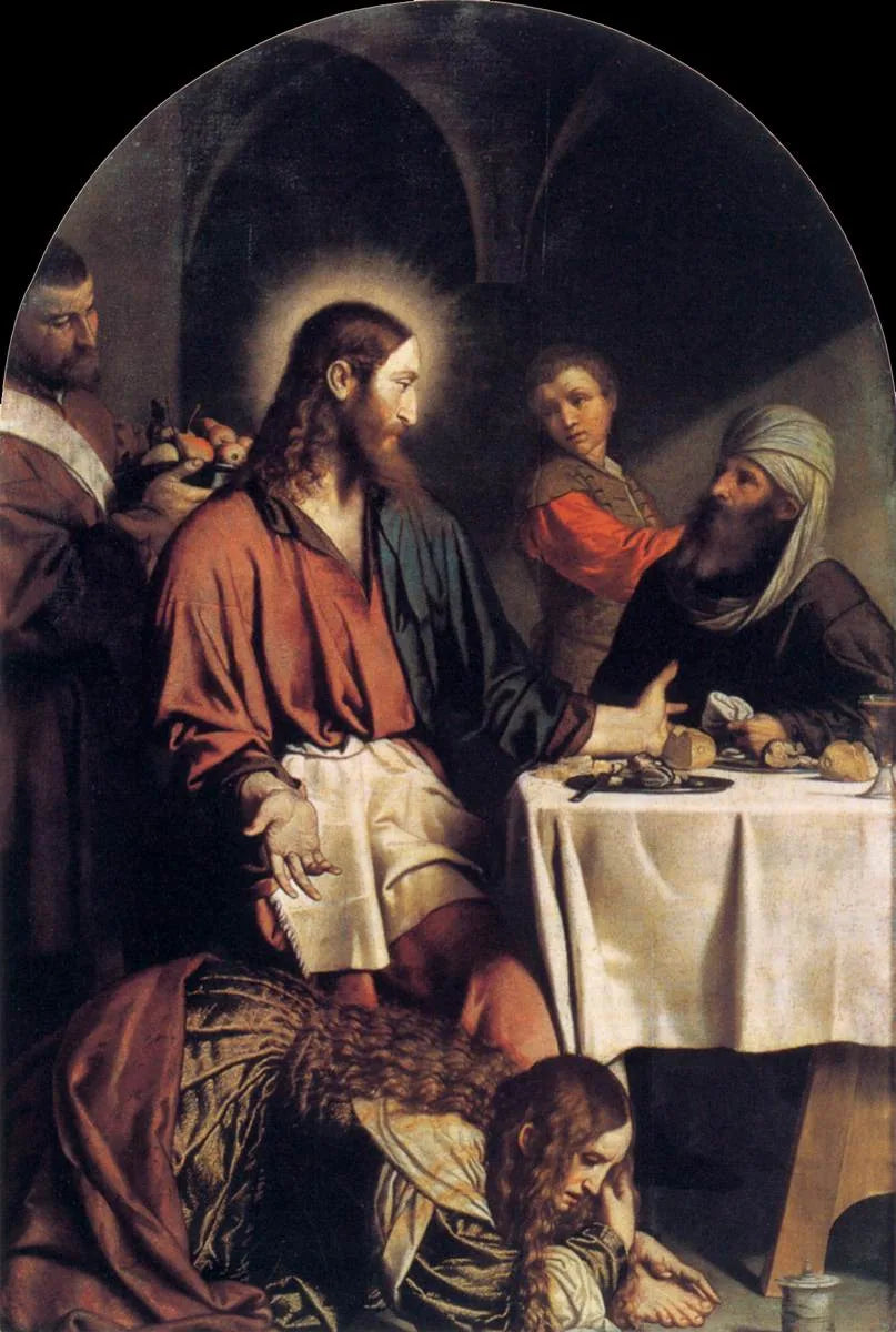 A ceia na casa de Simão, o fariseu - Alessandro Bonvicino