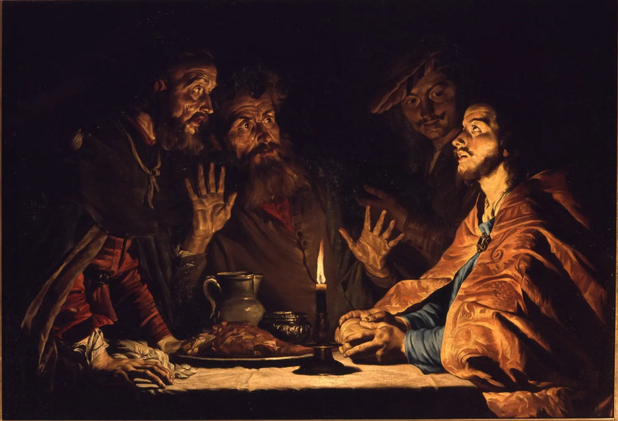 A ceia de Emmaus - Gerrit van Honthorst