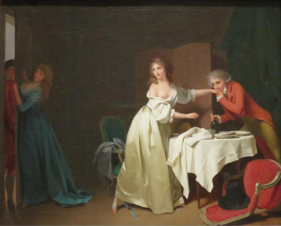 O jantar interrompido: "Empurre forte" - Louis-Léopold Boilly