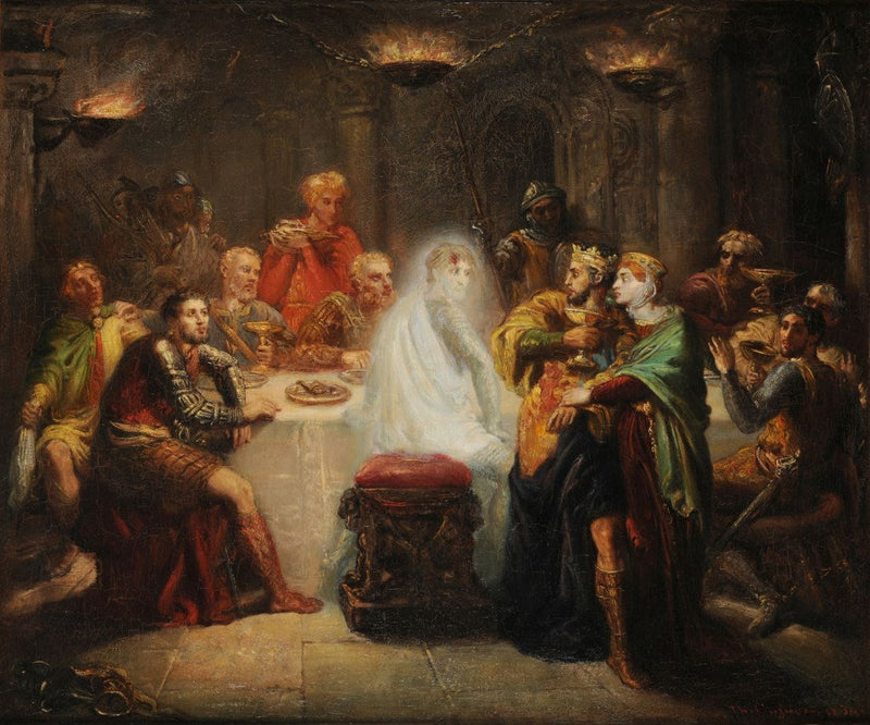 O espectro de Banquo - Théodore Chassériau
