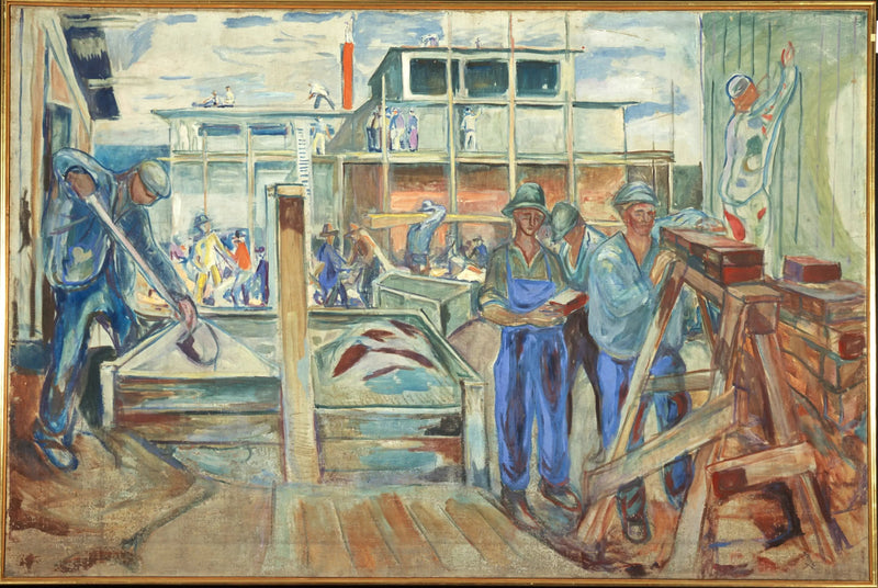 O Estúdio de Inverno em Construção - Edvard Munch