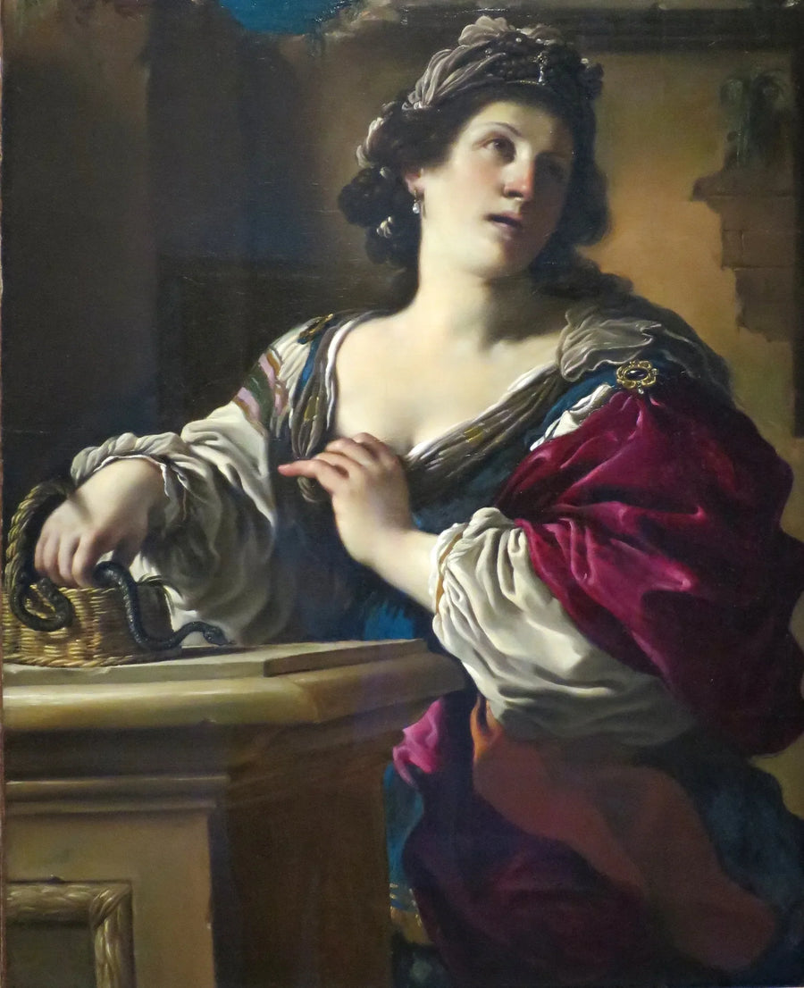 O suicídio de Cleópatra - Guercino