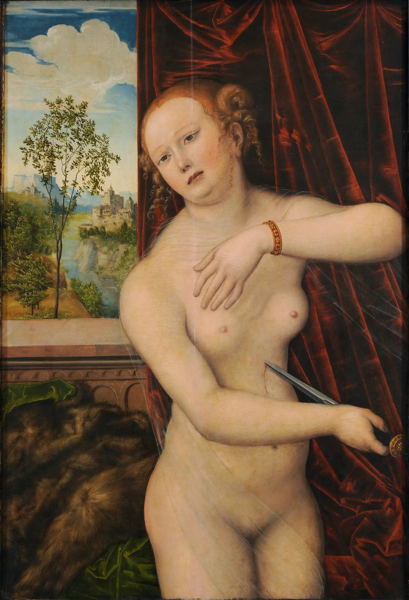 O suicídio de Lucrécia - Lucas Cranach, o Velho
