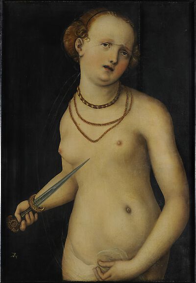 O suicídio de Lucrécia - Lucas Cranach, o Velho