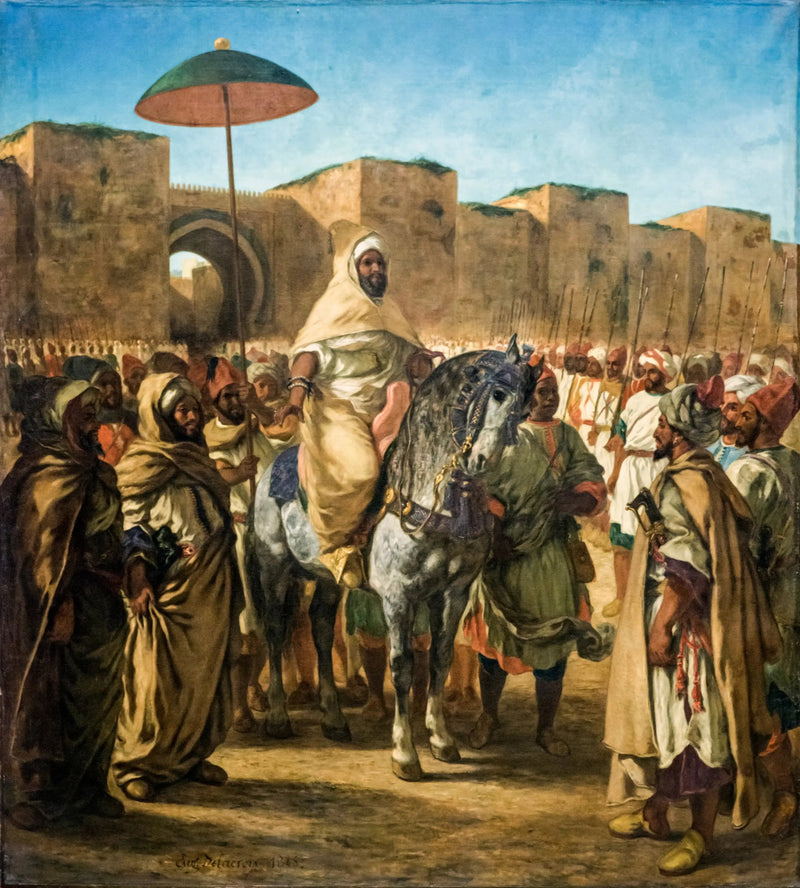 O Sultão do Marrocos - Eugène Delacroix