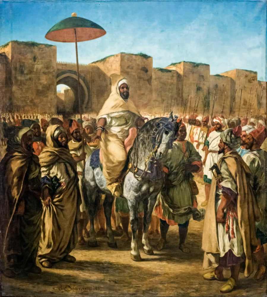 O Sultão do Marrocos - Eugène Delacroix