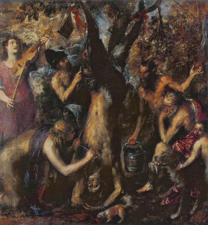 O suplício de Marsias - Tiziano