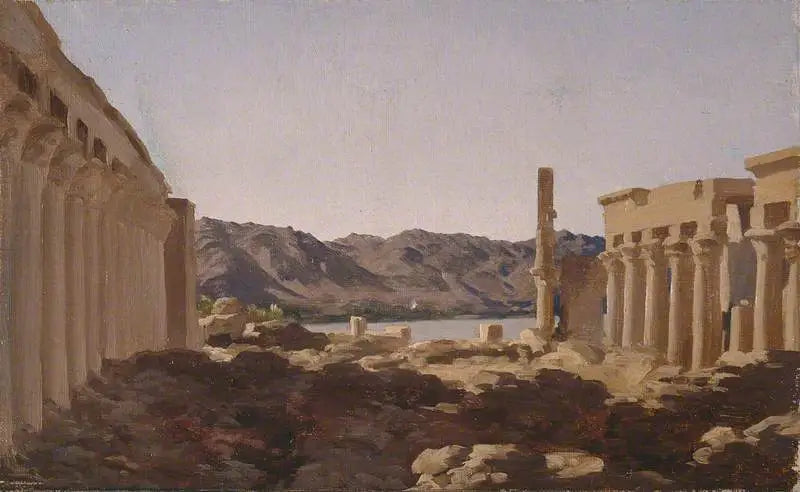 O Templo de Philae - Frederic Leighton
