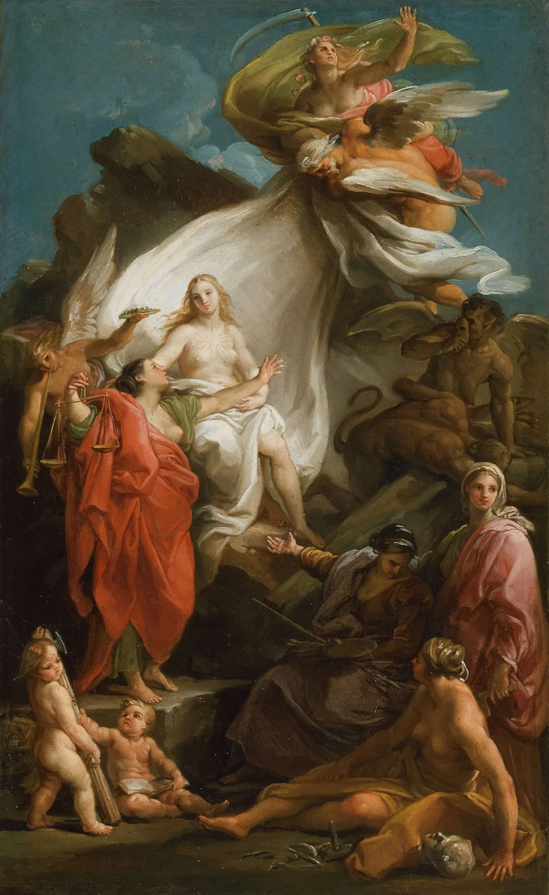 O tempo revela a verdade - Pompeo Batoni