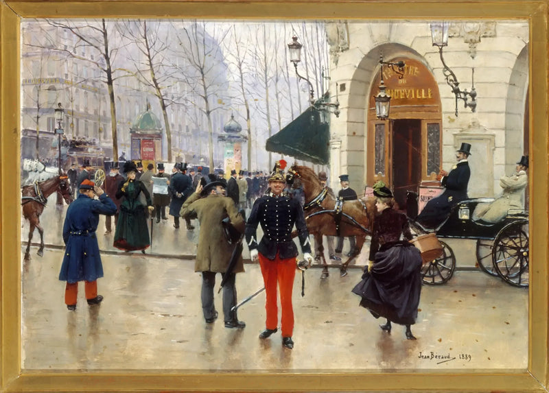 O teatro do Vaudeville - Jean Béraud