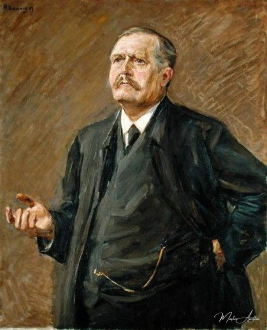 Le théologien et le politicien social, Friedrich Naumann (1860-1919) - Max Liebermann - Reproductions de tableaux et peintures haut de gamme