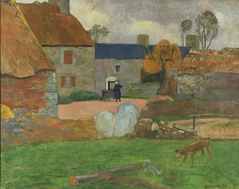 O Telhado Azul - Paul Gauguin