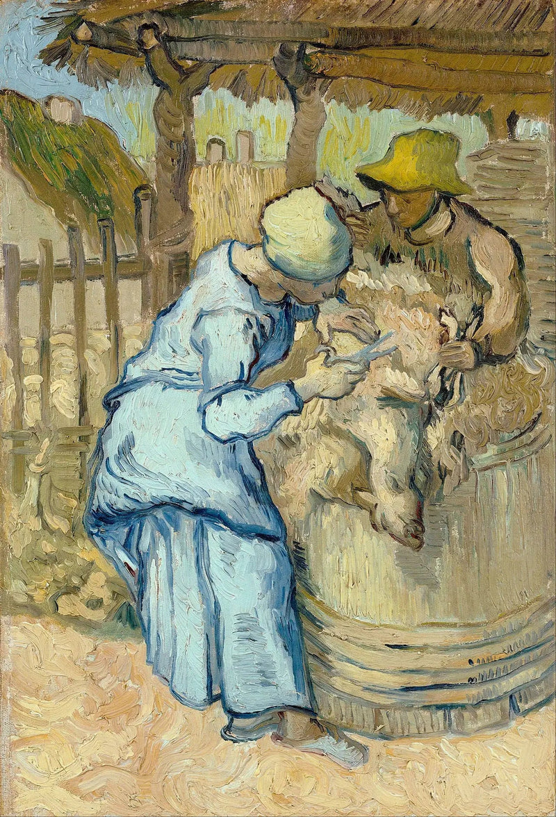 O Tosquiador de Ovelhas (segundo Millet) - Vincent van Gogh