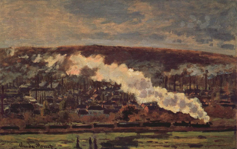 O trem de carga - Claude Monet