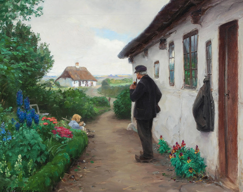 O trabalhador rodoviário Chr. Larsen de Jyllinge. - H. A. Brendekilde