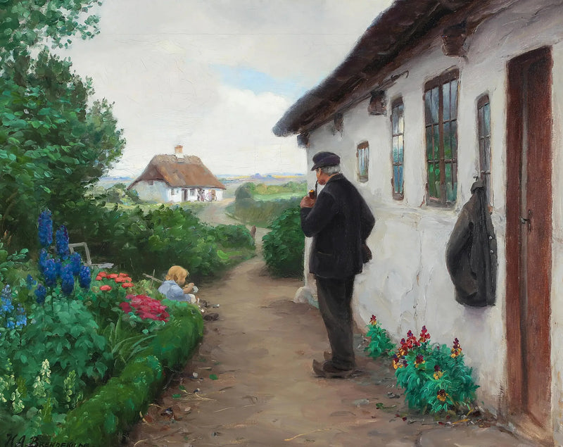 O trabalhador rodoviário Chr. Larsen de Jyllinge. - H. A. Brendekilde