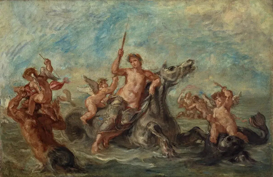 O Triunfo de Anfitrite - Eugène Delacroix