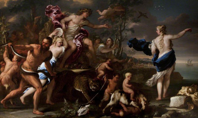 O triunfo de Baco com Ariadne - Luca Giordano