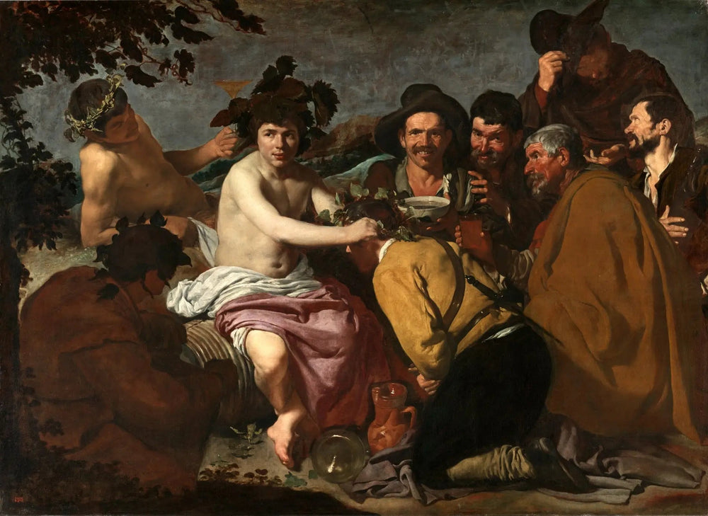 Le Triomphe de Bacchus - Diego Velázquez image 1 copie de tableau peinte à la main