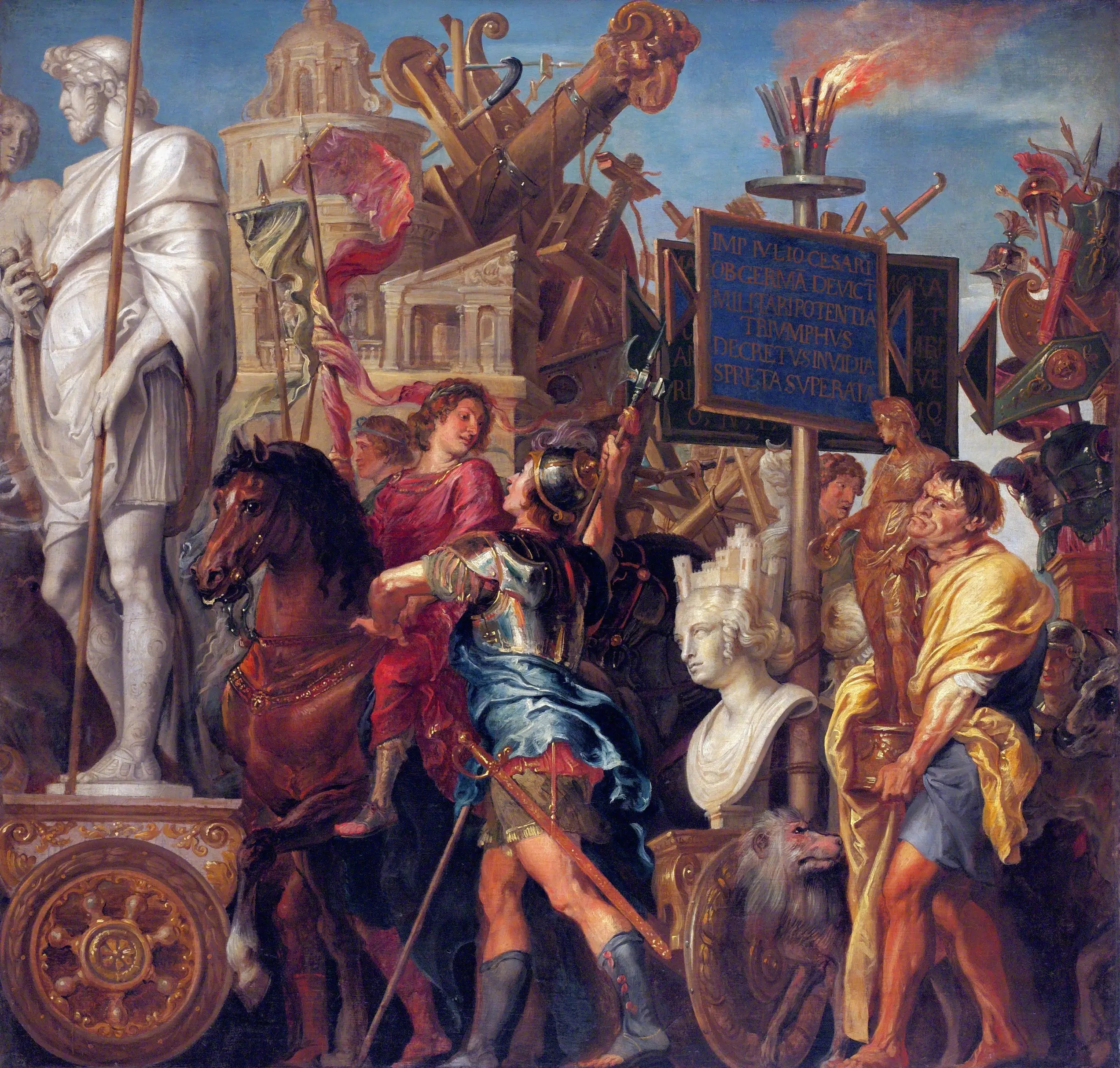 Le triomphe de César - Peter Paul Rubens image 1 reproduction artisanale de tableau