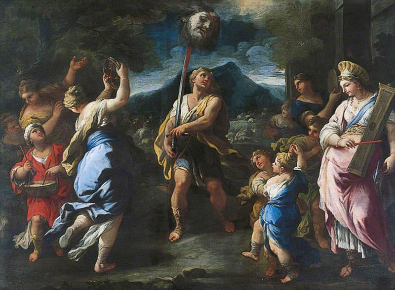 O triunfo de Davi - Luca Giordano