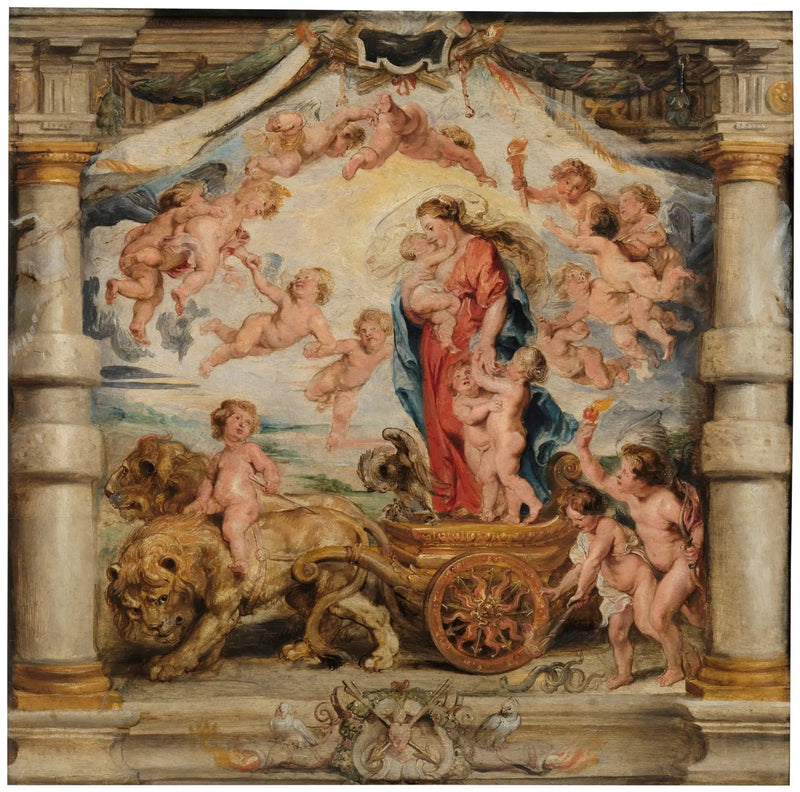 O triunfo do amor divino - Peter Paul Rubens