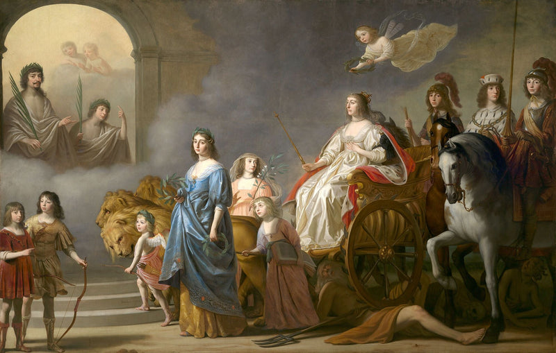 O Triunfo da Rainha de Inverno: Alegoria do Justo - Gerrit van Honthorst