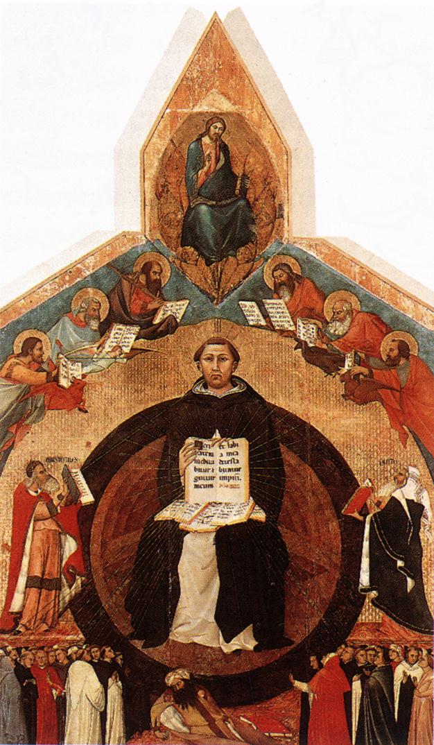 O triunfo de Santo Tomás de Aquino - Lippo Memmi