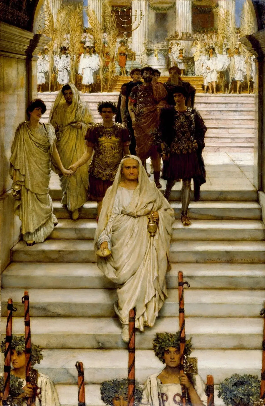 O Triunfo de Tito: Os Flávios - Lawrence Alma-Tadema