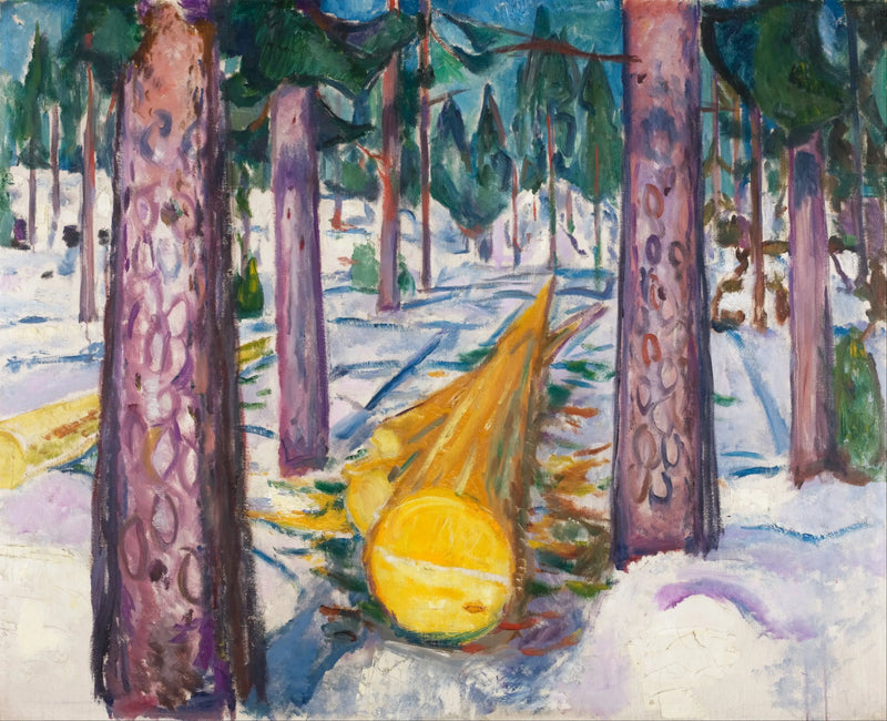 O Tronco Amarelo - Edvard Munch