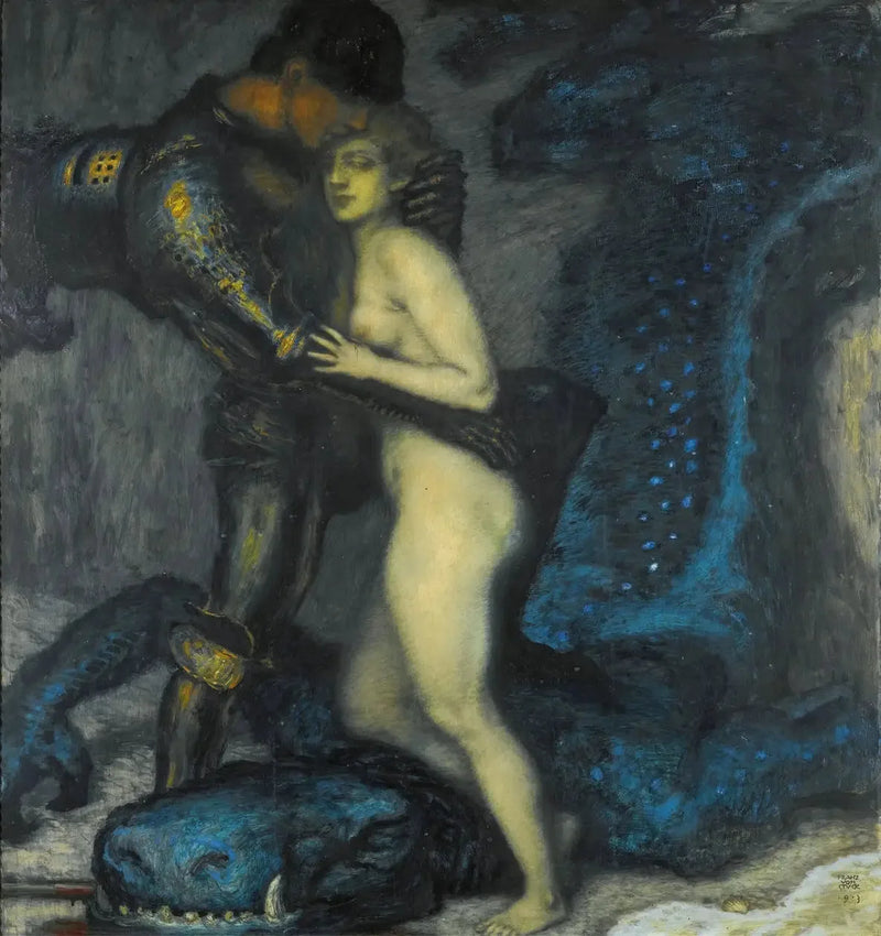 O Matador de Dragão - Franz Von Stuck