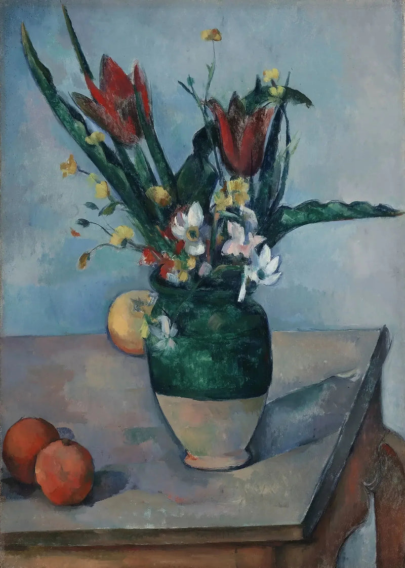 O Vaso de tulipas - Paul Cézanne