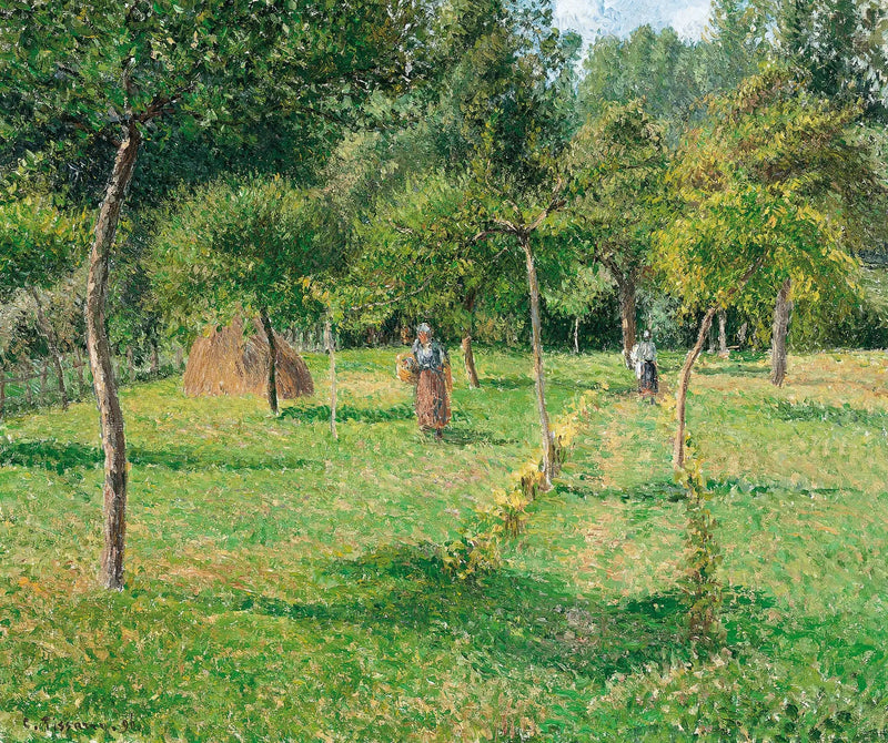 O Pomar de Éragny - Camille Pissarro