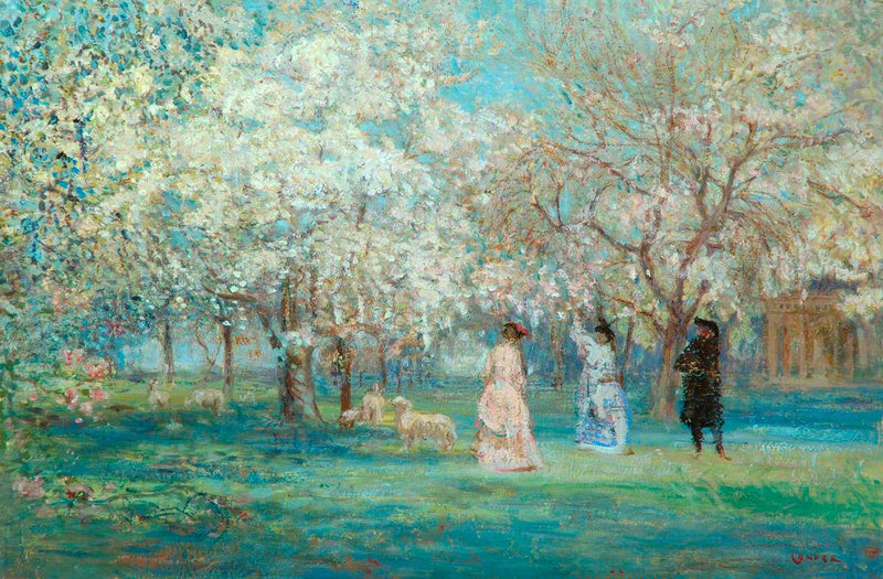 O pomar em flor - Charles Conder