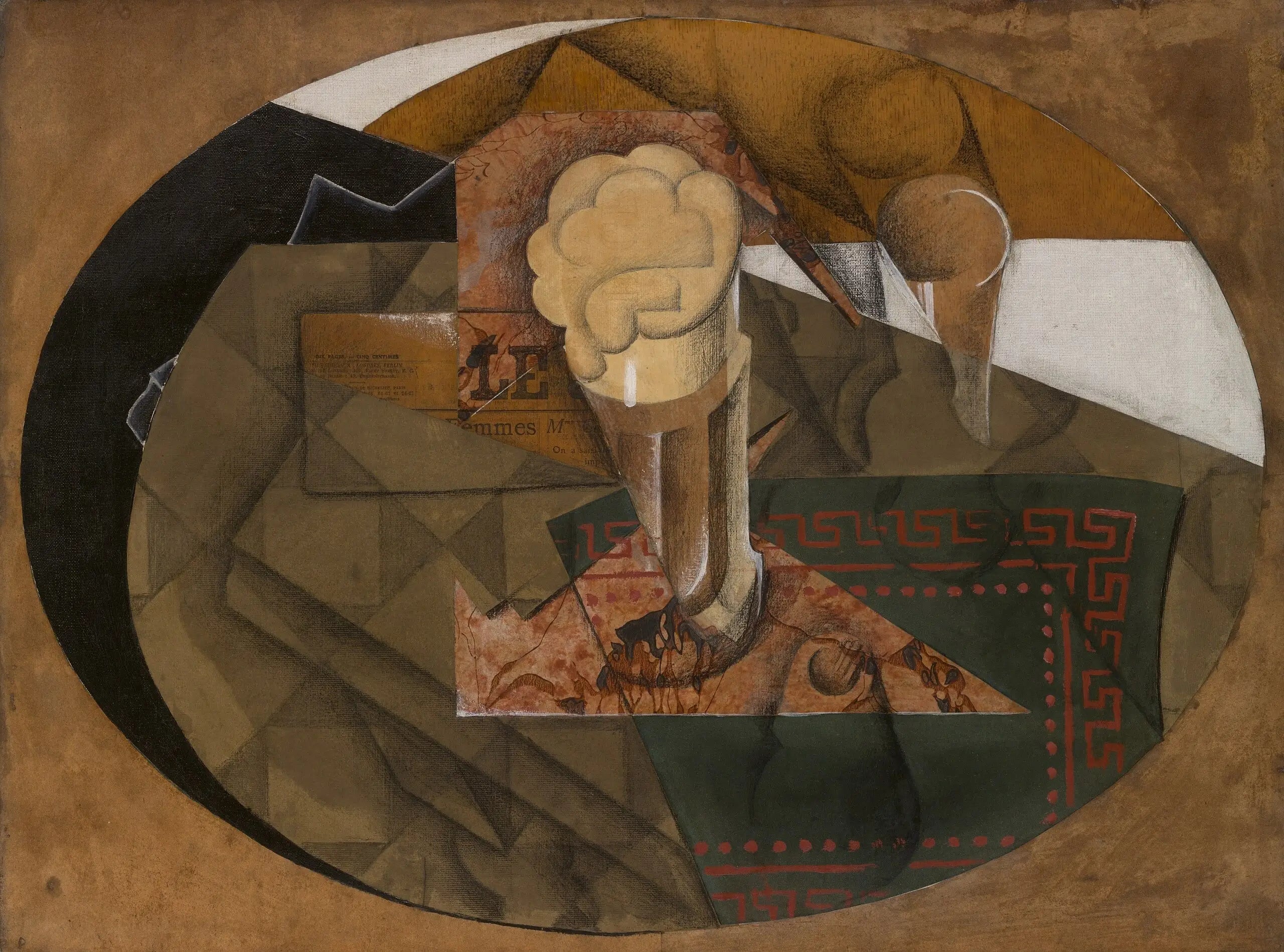 Le verre de bière - Juan Gris - Alpha Reproduction