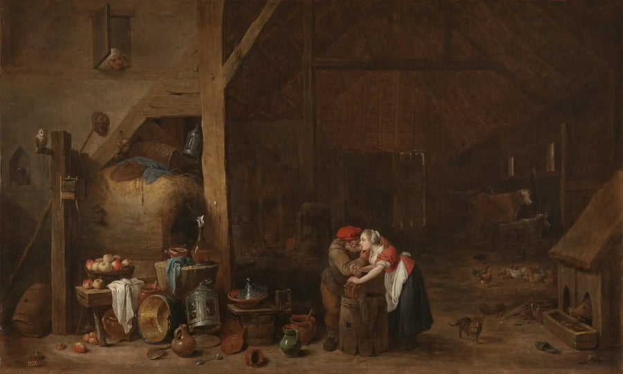 O velho e a criada - David Teniers, o Jovem