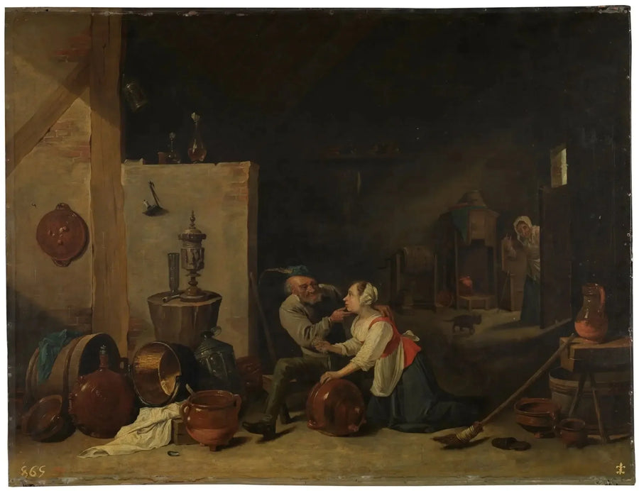 O velho e a criada - David Teniers, o Jovem