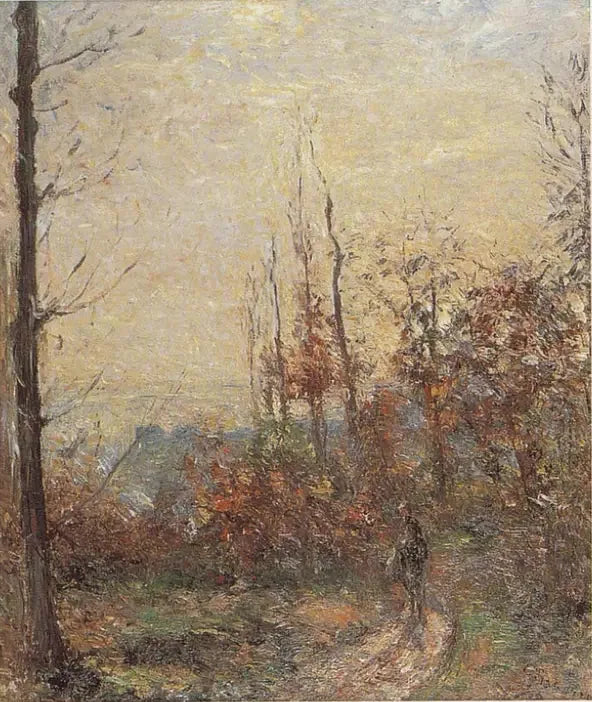 O velho caminho no outono, Pontoise - Camille Pissarro