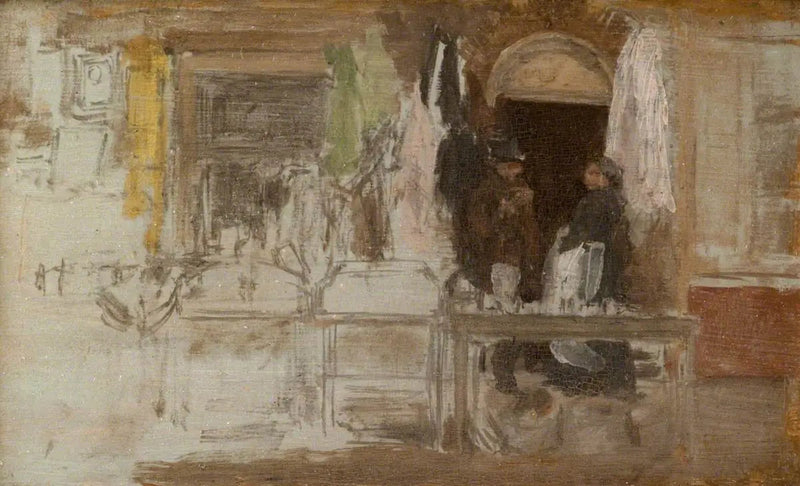 A velha loja de roupas, Houndsditch - James Abbott McNeill Whistler