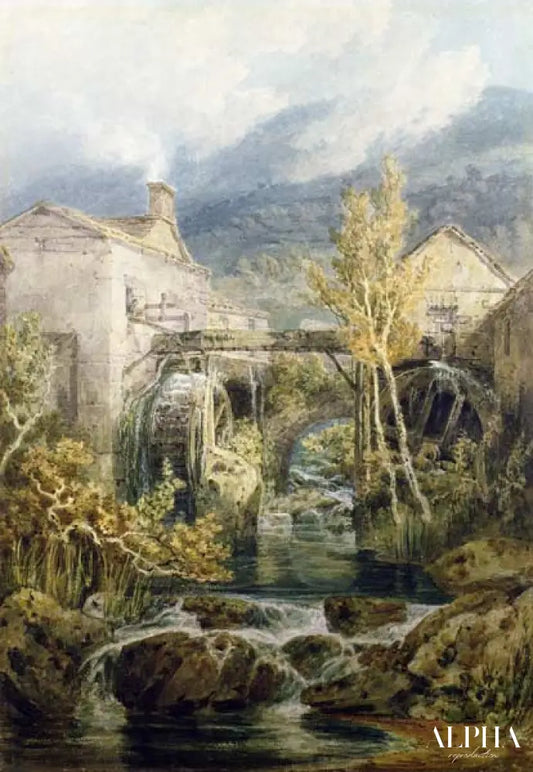 Le vieux moulin - William Turner - Reproductions de tableaux et peintures haut de gamme