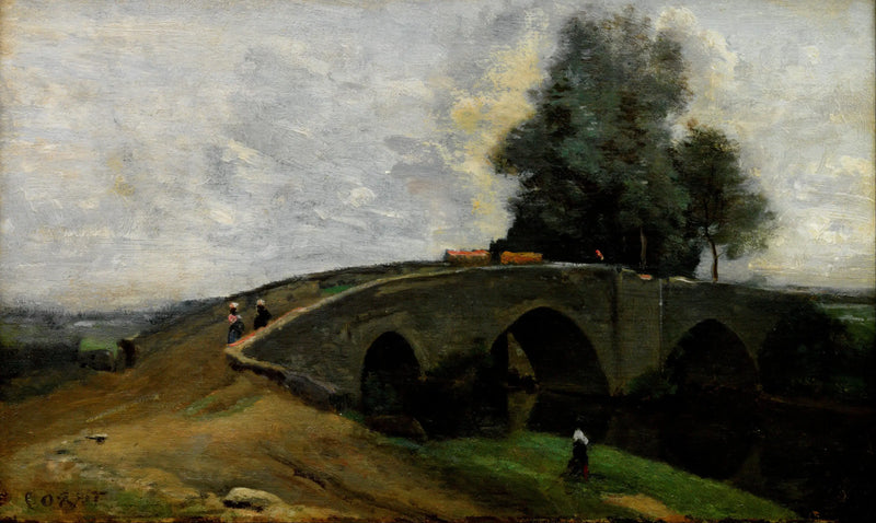 A Velha Ponte - Jean-Baptiste Camille Corot