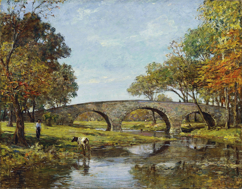 A velha ponte - Theodore Robinson