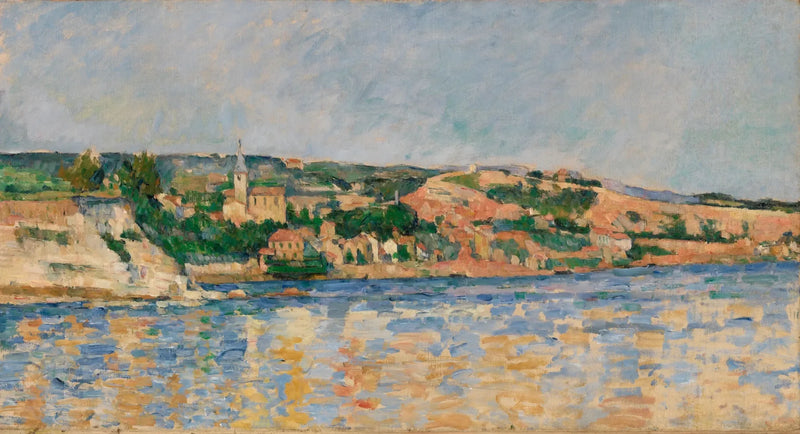 A vila de l'Estaque vista do mar - Paul Cézanne