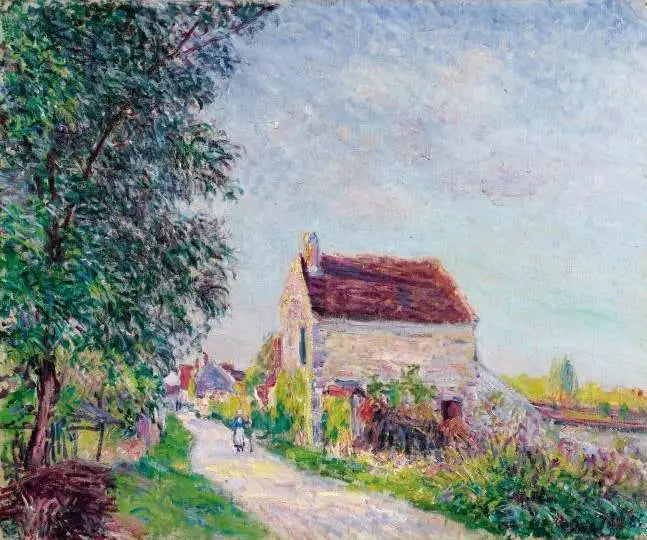 A aldeia dos Sablons - Alfred Sisley